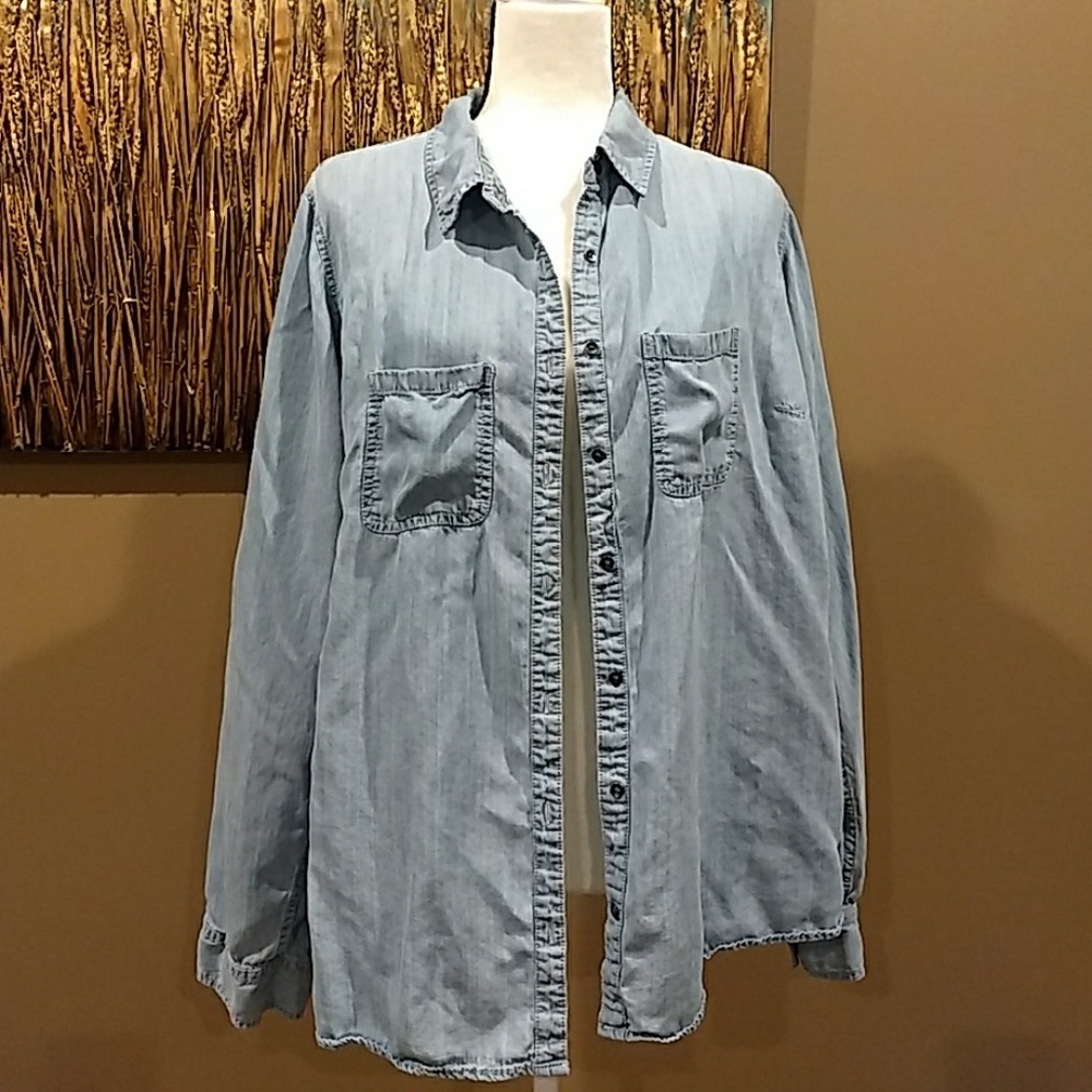 Maurices brand chambray button up top